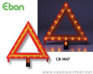 Flashing Light Warning Triangle-CB-1847